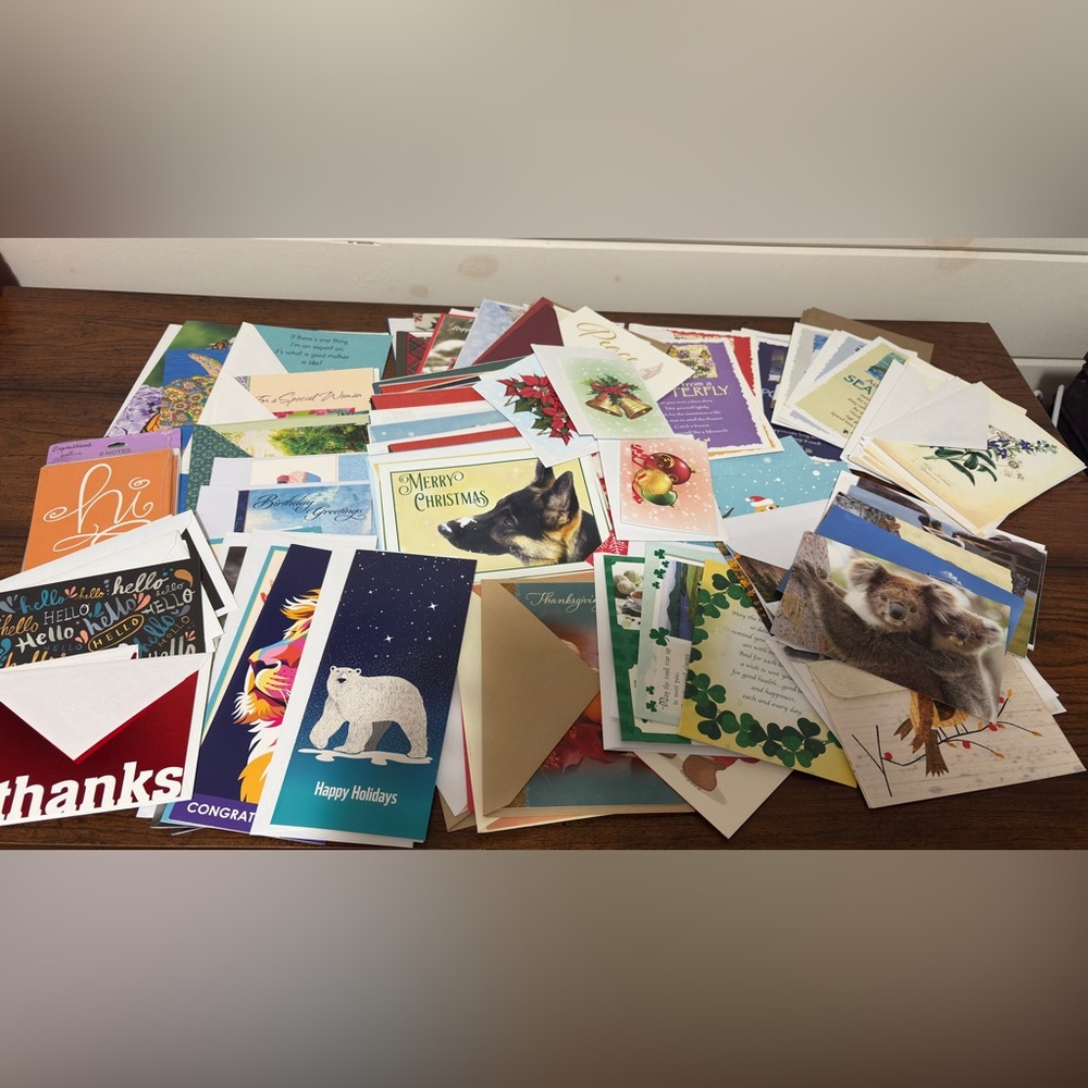 Huge Variety of Cards! Christmas, Thanksgiving, Just to Say Hi!